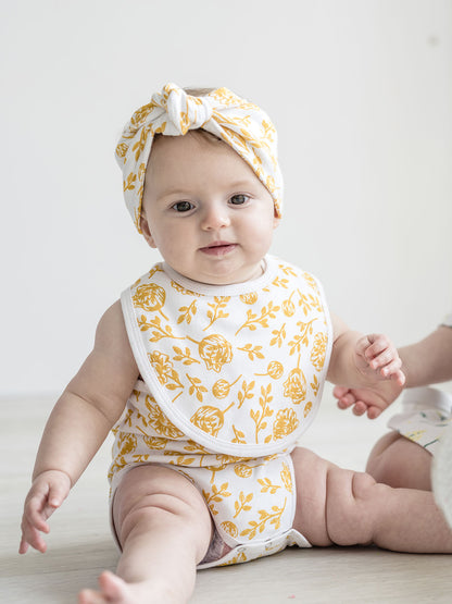 Knot Headband - Golden Peony