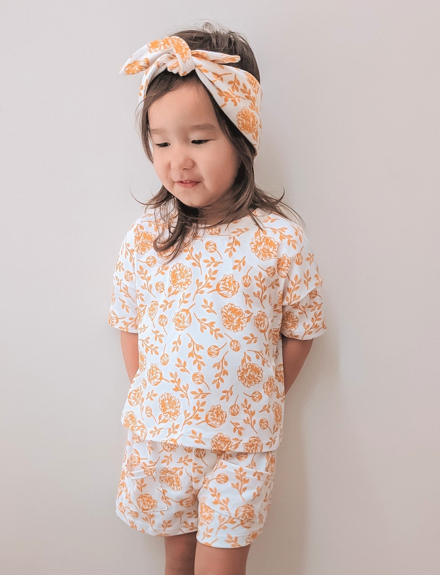 Knot Headband - Golden Peony