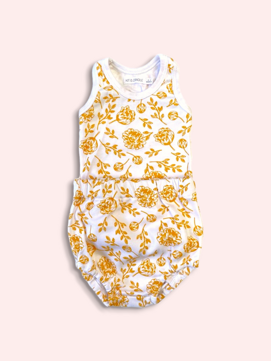 Singlet & Bloomers Set - Golden Peony