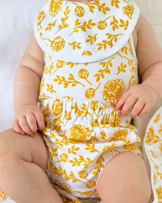 Singlet & Bloomers Set - Golden Peony