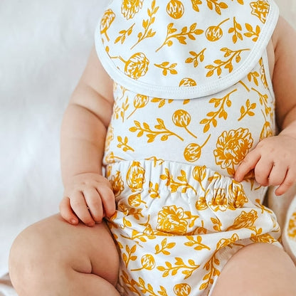 Baby Bib - Golden Peony