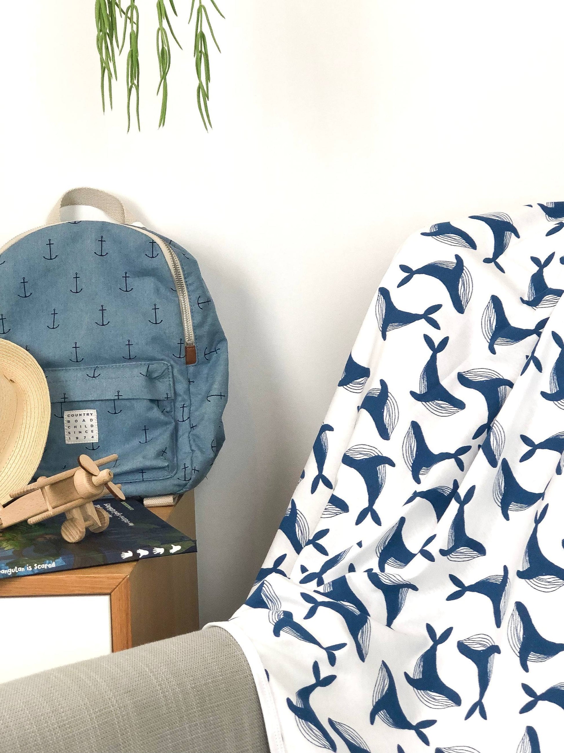 Whale Baby Blanket Kit & Cradle