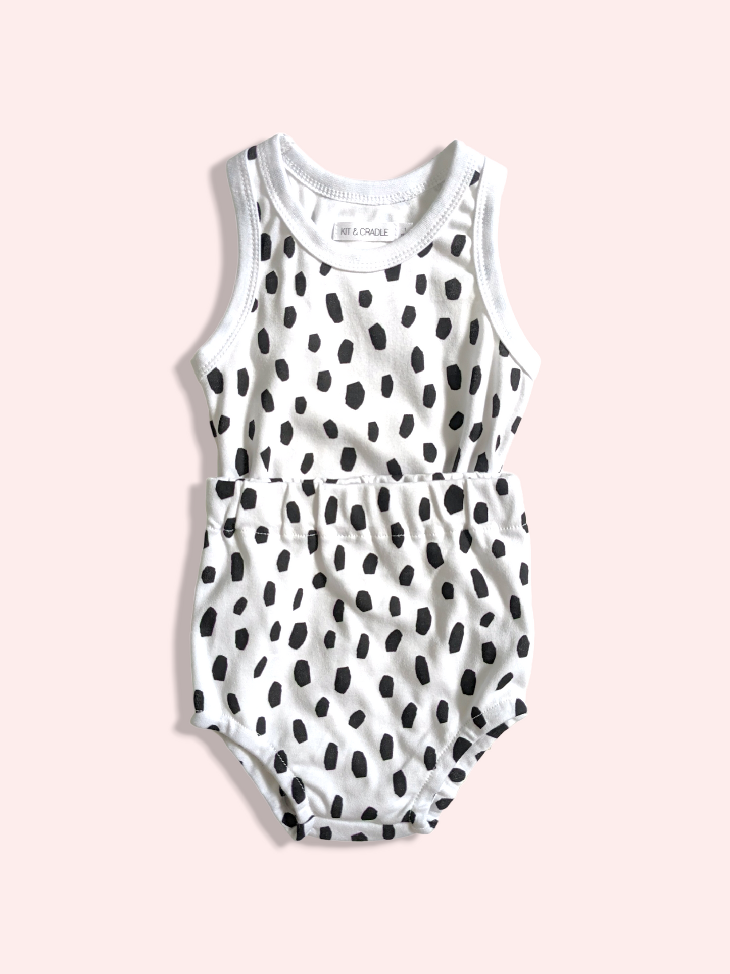 Singlet & Bloomers Set - Black Cheetah