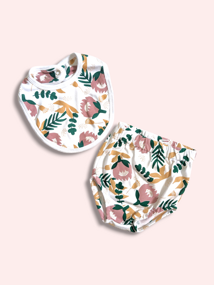 Bib & Bloomers Set - Protea