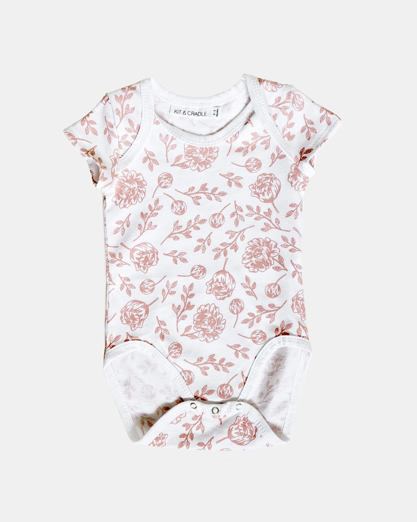 Short sleeve girls onesie