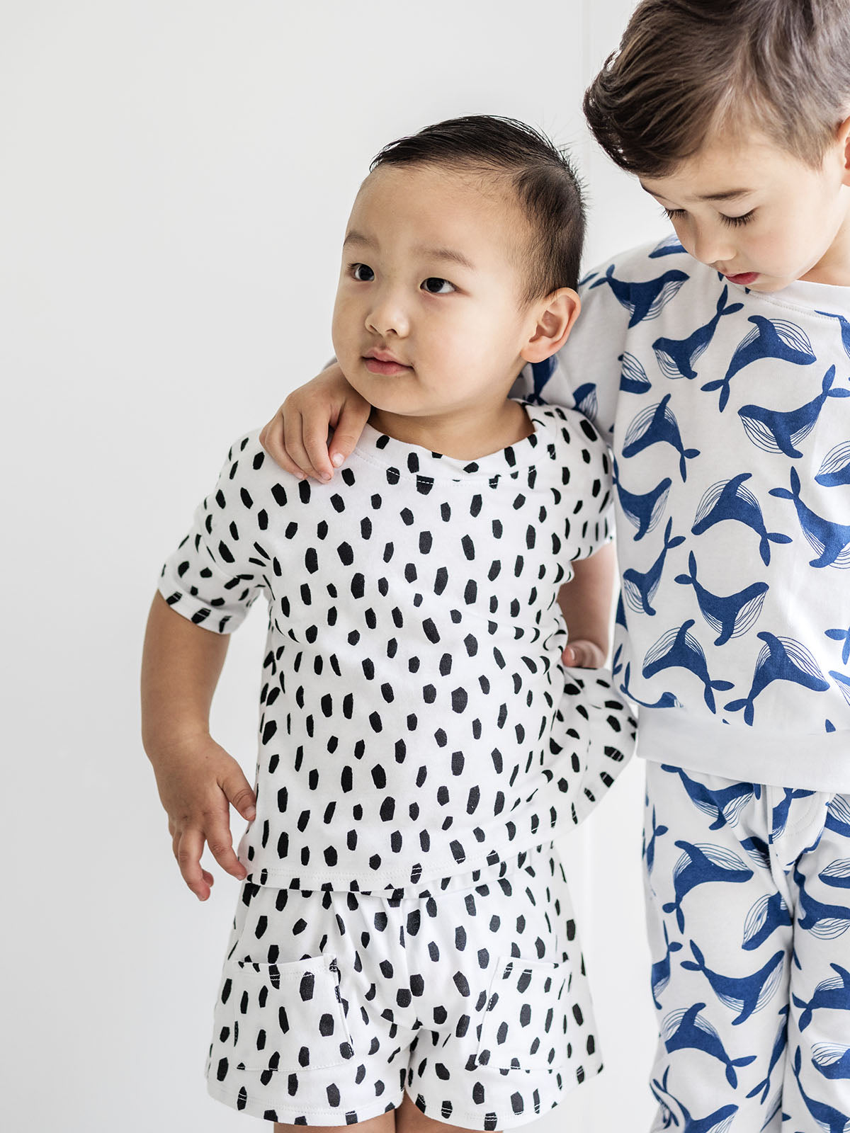 Tee & Shorts Set - Black Cheetah