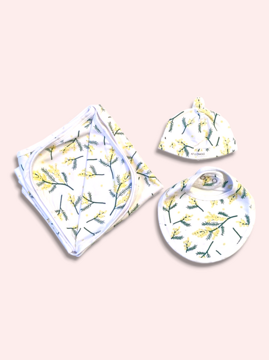 Newborn Accessories Bundle with Beanie - Wattle