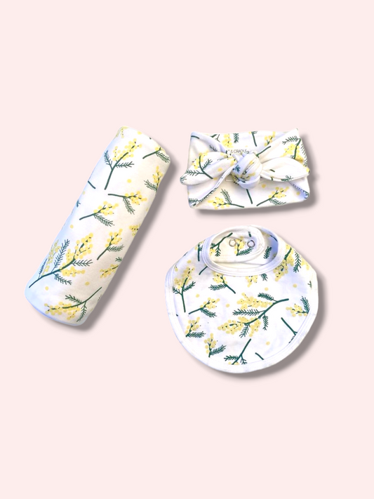 Newborn Accessories Bundle with Headband - Wattle