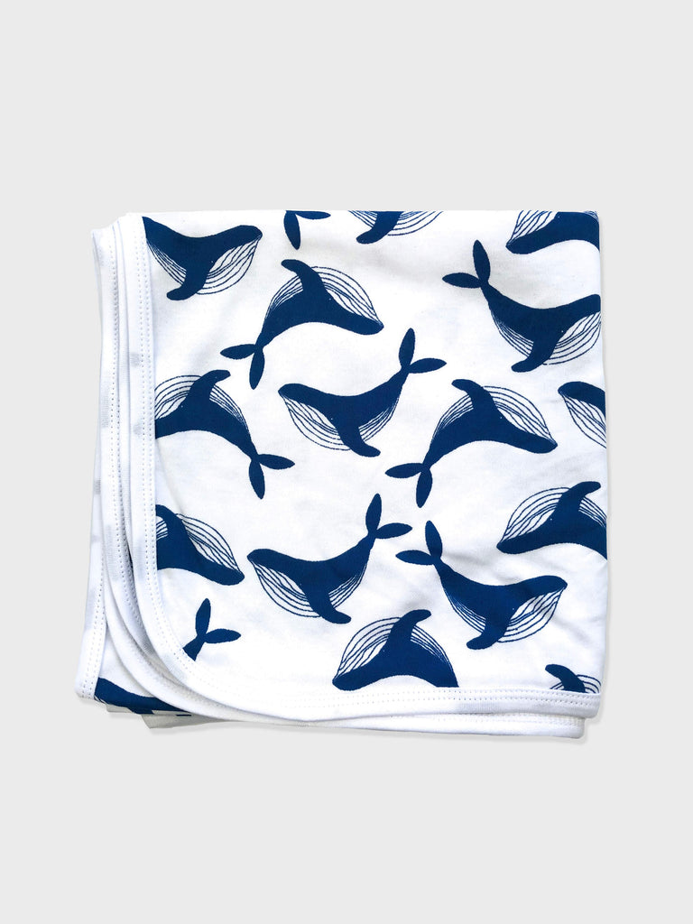 Whale Baby Blanket Kit & Cradle