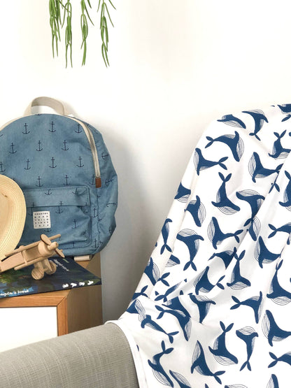 Whale Baby Blanket Kit & Cradle
