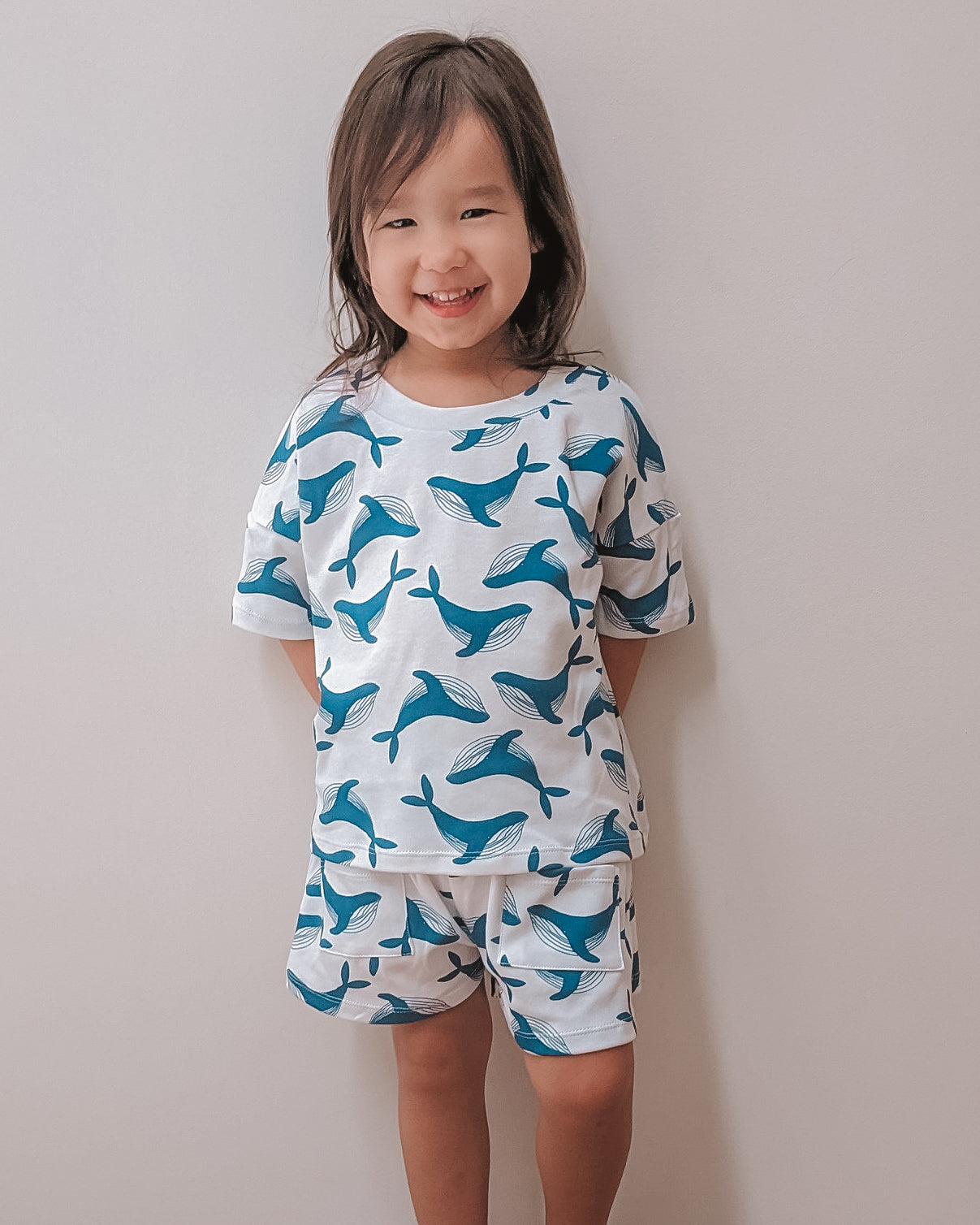 Tee & Shorts Set - Whale