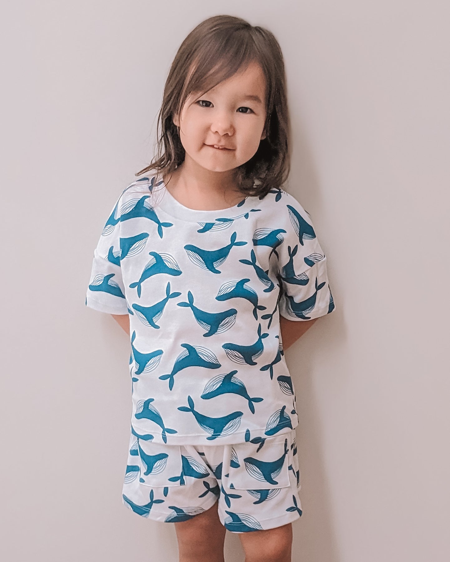Tee & Shorts Set - Whale