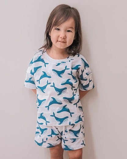 Tee & Shorts Set - Whale