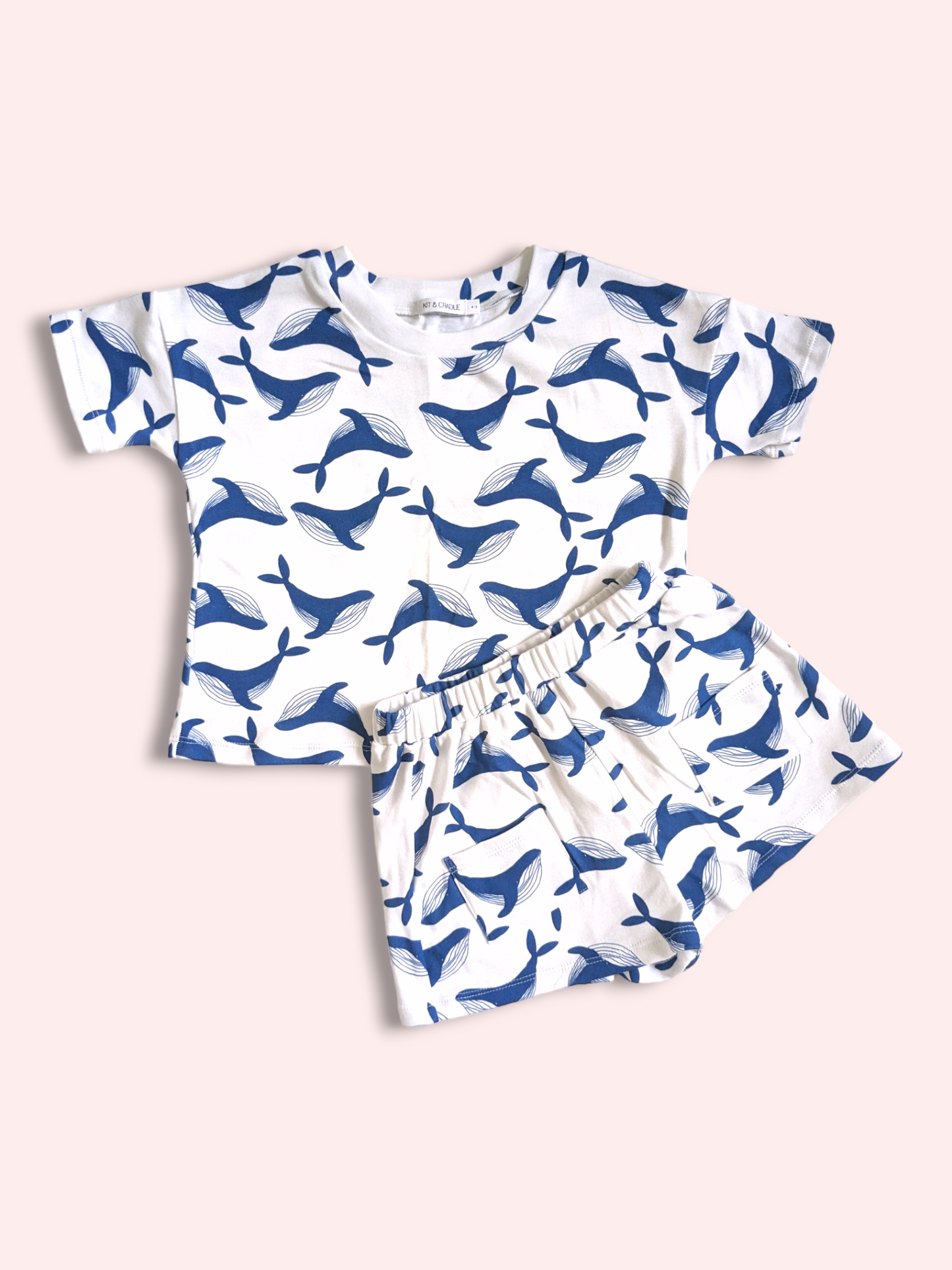 Tee & Shorts Set - Whale