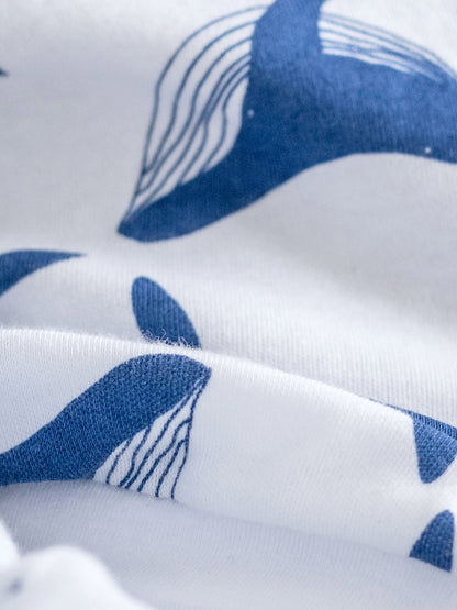 Organic Full Bodysuit - Whale